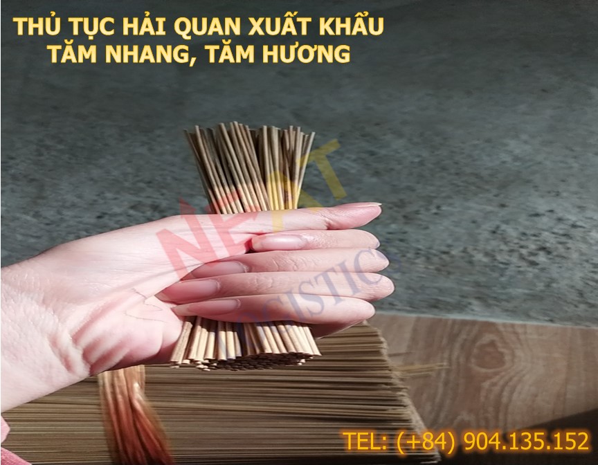 Thủ Tuc Xuất Khẩu Hương Nhang, Tăm Hương, Tăm Nhang